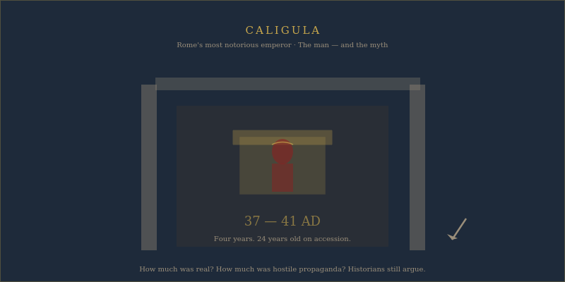 Emperor Caligula Roman bust historical illustration