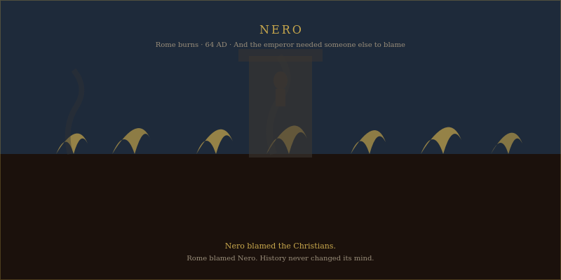 Emperor Nero of Rome historical illustration